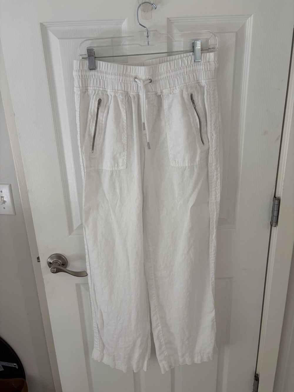 Athleta White Retreat Linen Pants